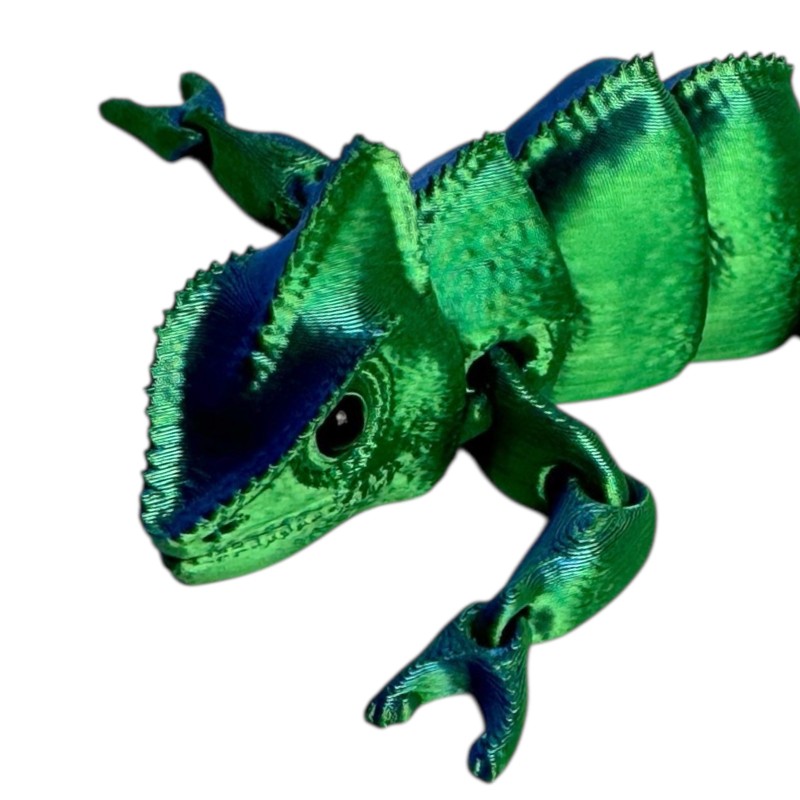 Antystresowy Kameleon 3D figurka drukowana Zabawka Sensoryczna