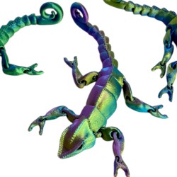 Antystresowy Kameleon 3D figurka drukowana Zabawka Sensoryczna