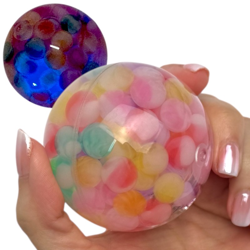 Kula piłka Water ball LED z kuleczkami 6cm
