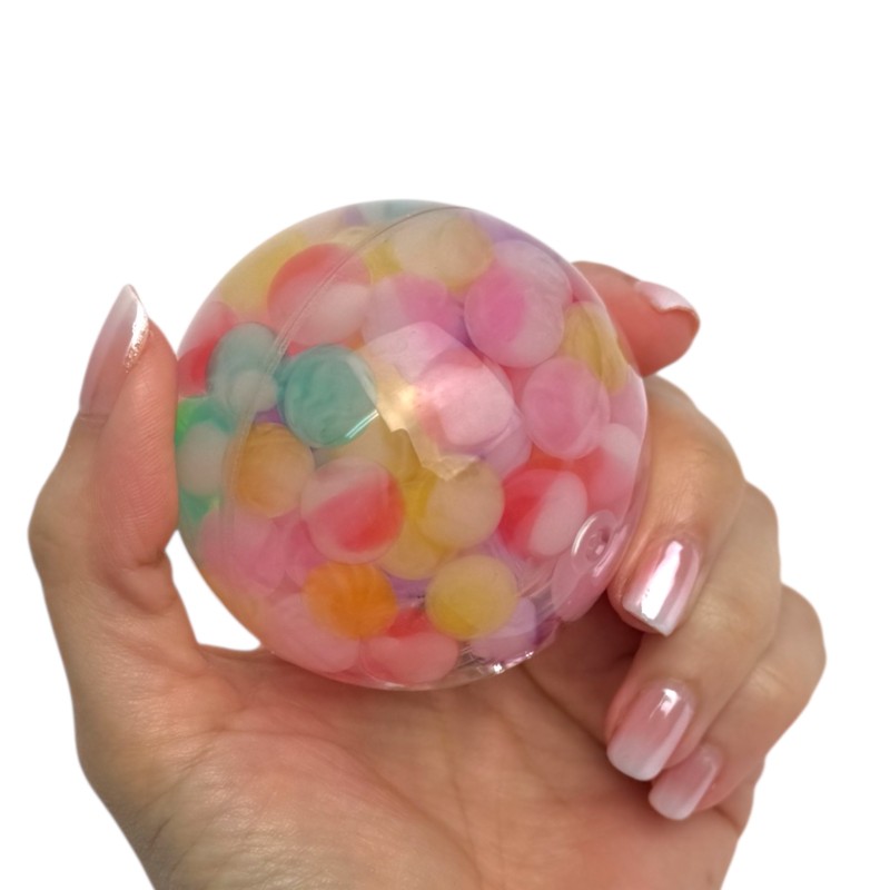 Kula piłka Water ball LED z kuleczkami 6cm