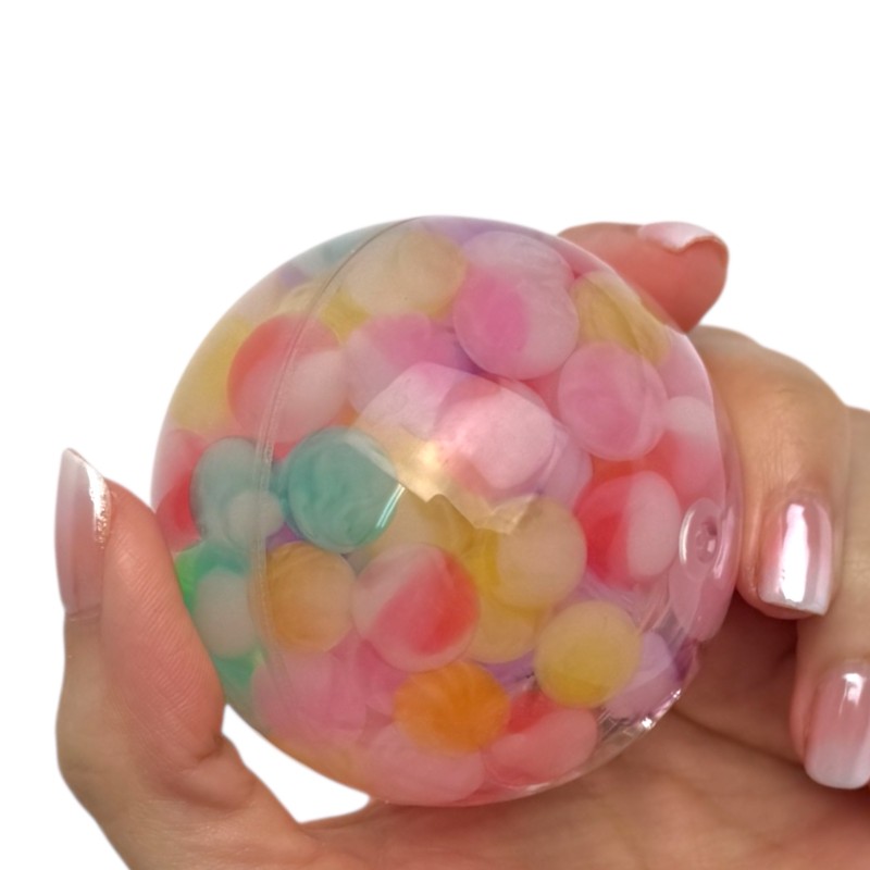Kula piłka Water ball LED z kuleczkami 6cm