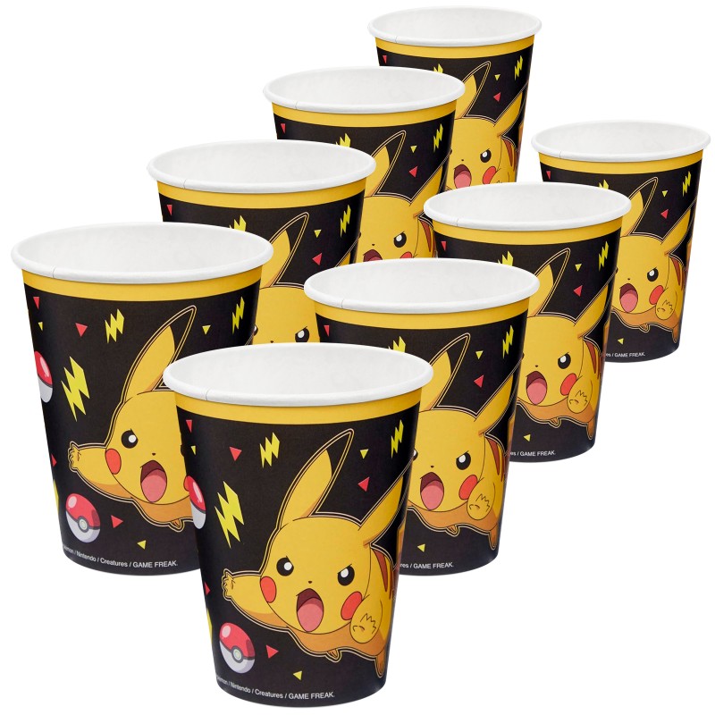 Kubeczki papierowe Pokemon Pikachu 237 ml 8 szt.