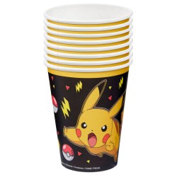 Kubeczki papierowe Pokemon Pikachu 237 ml 8 szt.