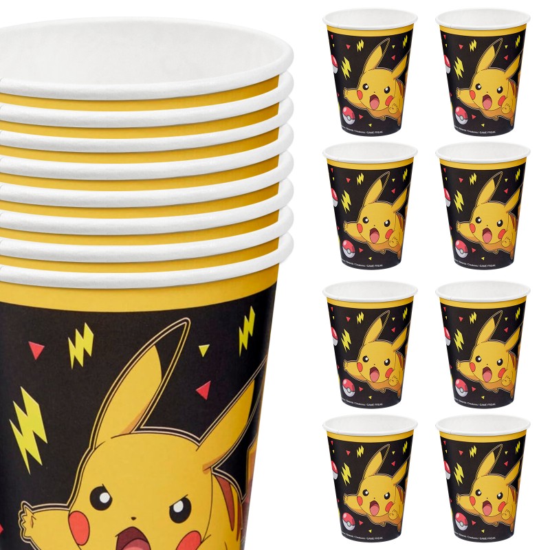 Kubeczki papierowe Pokemon Pikachu 237 ml 8 szt.