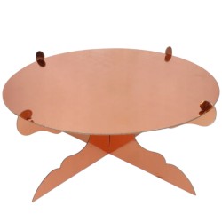 Rose Gold Miedziana patera papierowa na tort 30 cm