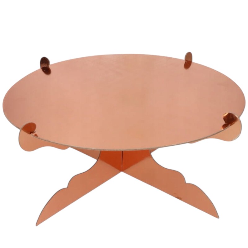 Rose Gold Miedziana patera papierowa na tort 30 cm