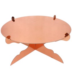 Rose Gold Miedziana patera papierowa na tort 30 cm