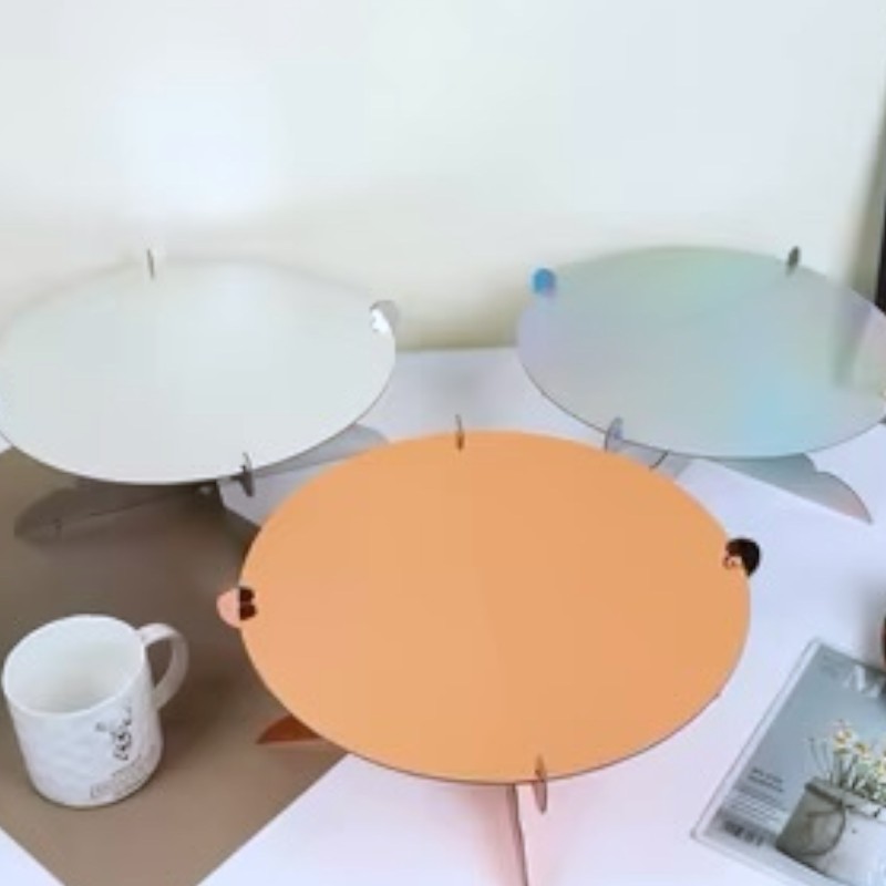 Rose Gold Miedziana patera papierowa na tort 30 cm