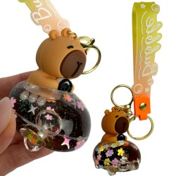 Brelok Kapibara Bubble Tea w stylu japońskim Kawaii