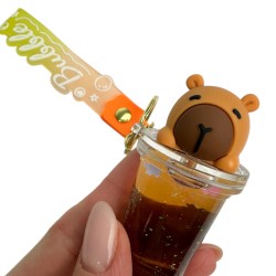 Brelok Kapibara Bubble Tea w stylu japońskim Kawaii