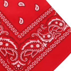Czerwona Bandana Bandamka Paisley 53x53cm 100% Bawełna