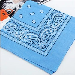 Niebieska Bandana Paisley 53x53cm 100% Bawełna