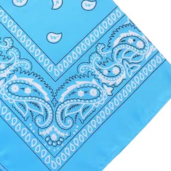 Niebieska Bandana Paisley 53x53cm 100% Bawełna