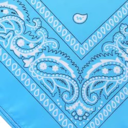 Niebieska Bandana Paisley 53x53cm 100% Bawełna