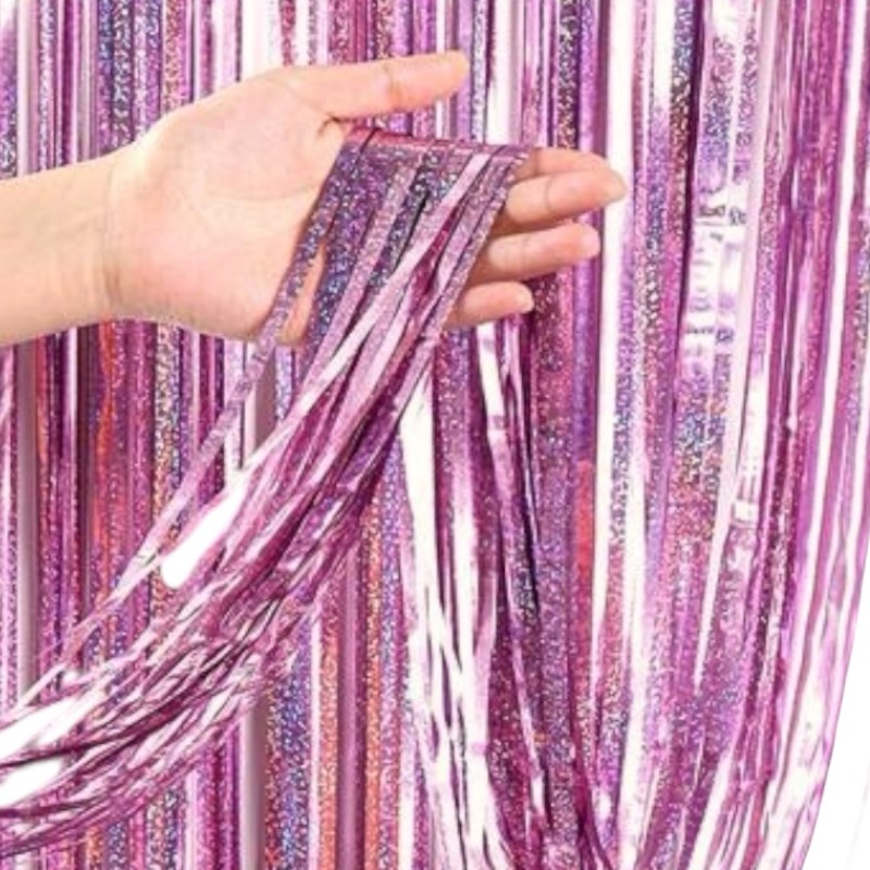Kurtyna Hologramowa Róż Metaliczna 100x200cm