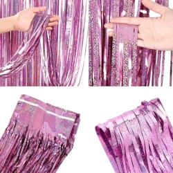 Kurtyna Hologramowa Róż Metaliczna 100x200cm