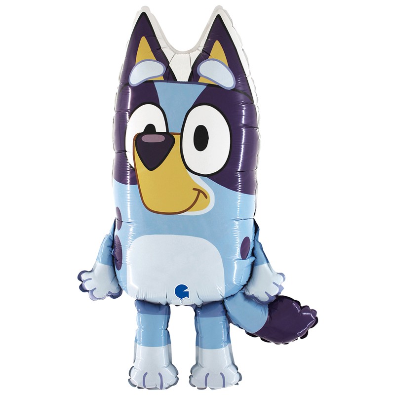 Balon Grabo 79cm 31 cali Niebieski Pies Bluey luz
