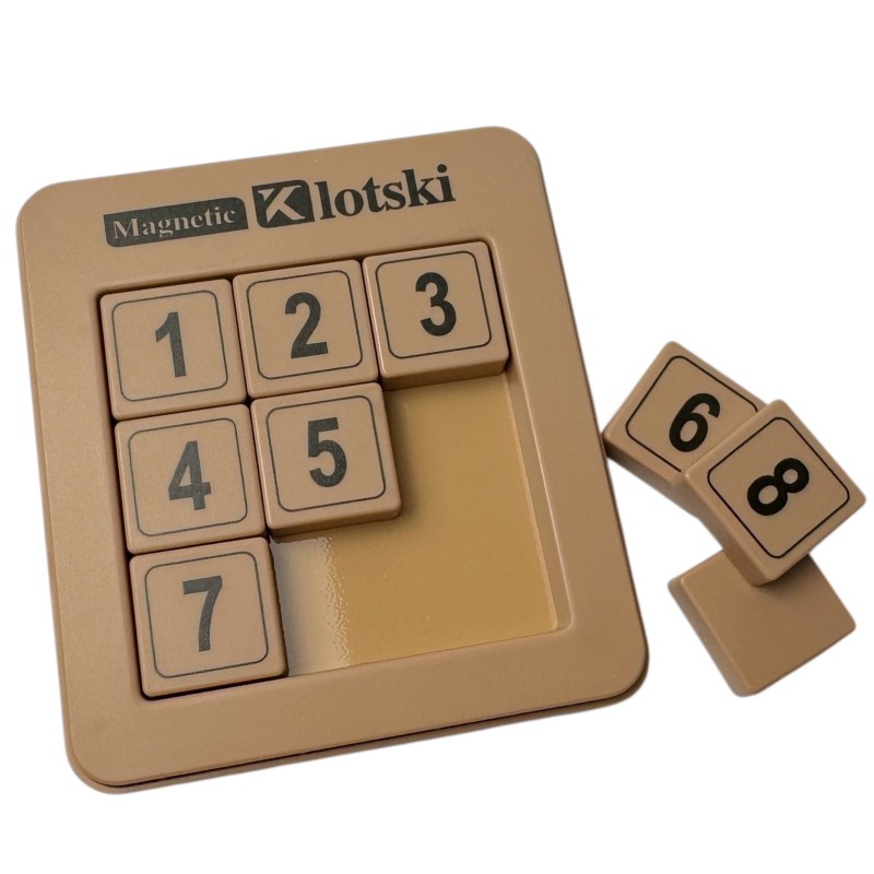 Zabawka Klotski Magnetyczne Cyfry 3x3 Przesuwanka Liczbowa