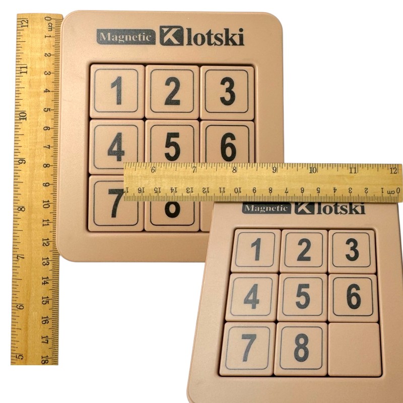 Zabawka Klotski Magnetyczne Cyfry 3x3 Przesuwanka Liczbowa