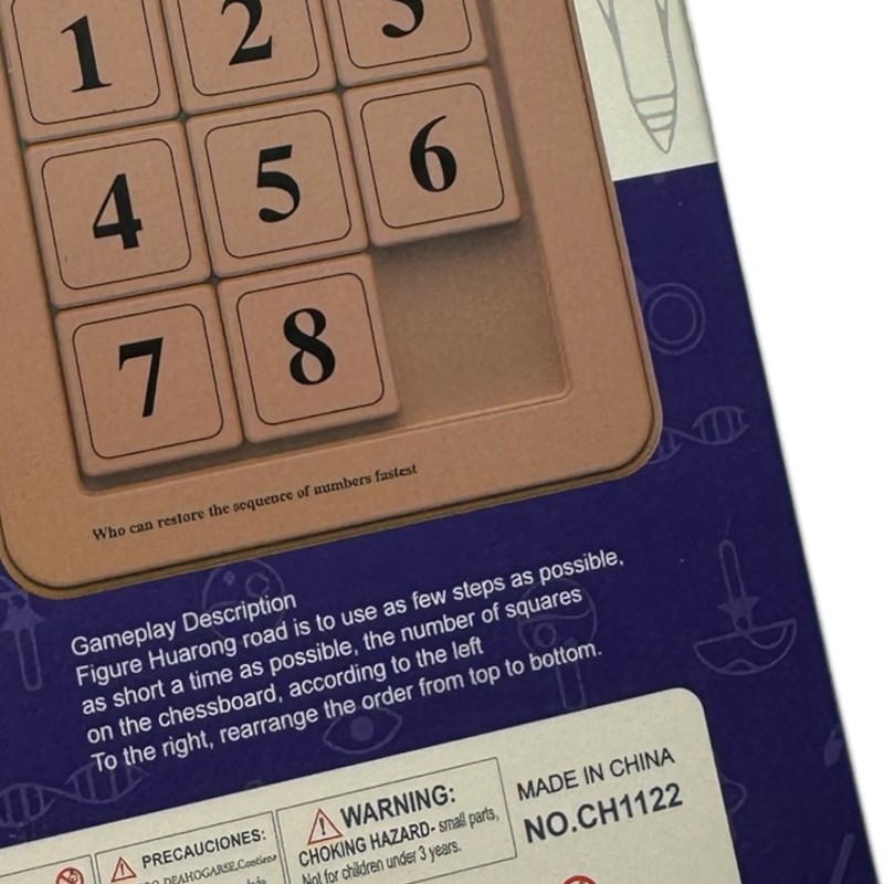 Zabawka Klotski Magnetyczne Cyfry 3x3 Przesuwanka Liczbowa