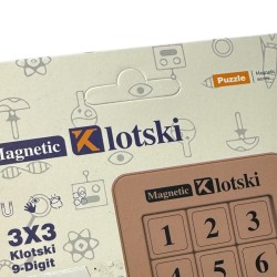 Zabawka Klotski Magnetyczne Cyfry 3x3 Przesuwanka Liczbowa