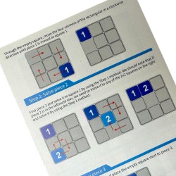 Zabawka Klotski Magnetyczne Cyfry 3x3 Przesuwanka Liczbowa