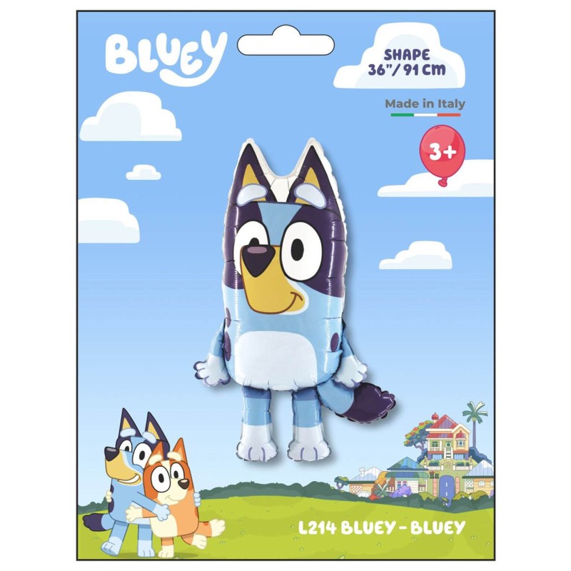 Balon foliowy Grabo 91cm Niebieski Pies Bluey