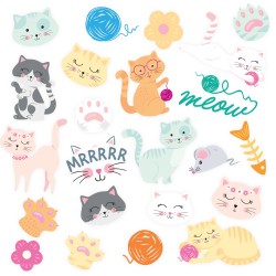 Tatuaże zmywalne kotki...