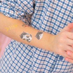 Tatuaże zmywalne kotki 23szt. zestaw