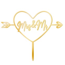 Topper na tort Mrs & Mr...