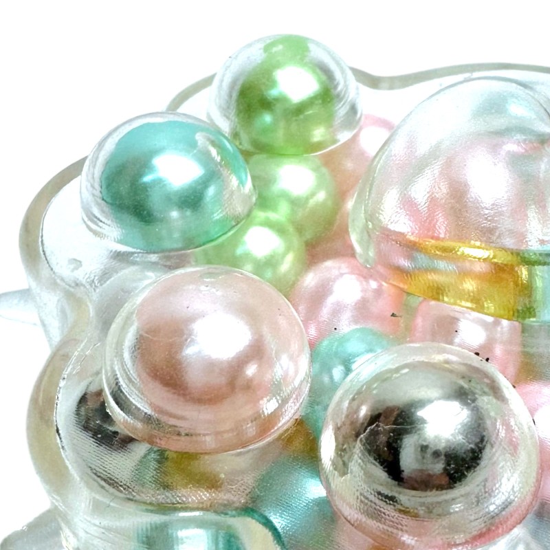 Kocia Łapka z Perełkami Perłowa Taba Squishy Catpaw