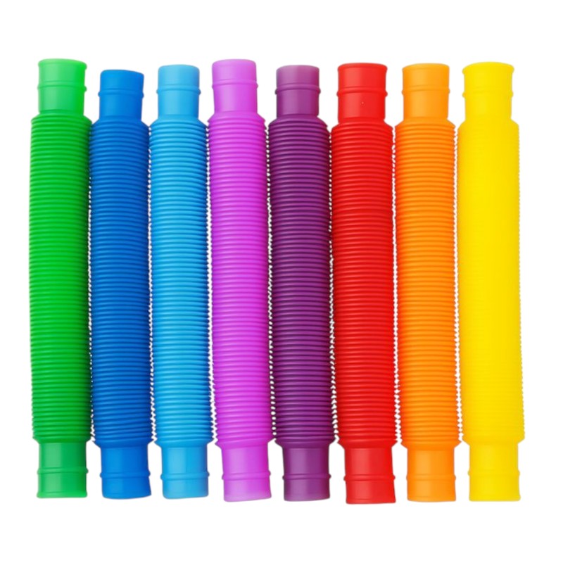Pop Tube Rurka Zabawka Sensoryczna 14cm 8 sztuk