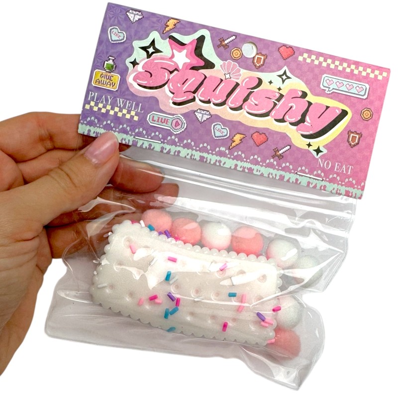Gniotek Taba Squishy Ciasteczko Herbatnik z Posypką