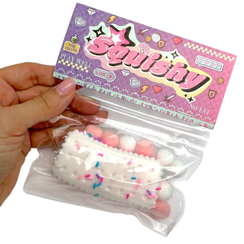 Gniotek Taba Squishy Ciasteczko Herbatnik z Posypką