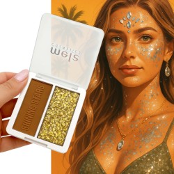 Pasta Cień Bronzer z Rozświetlaczem i Brokatem