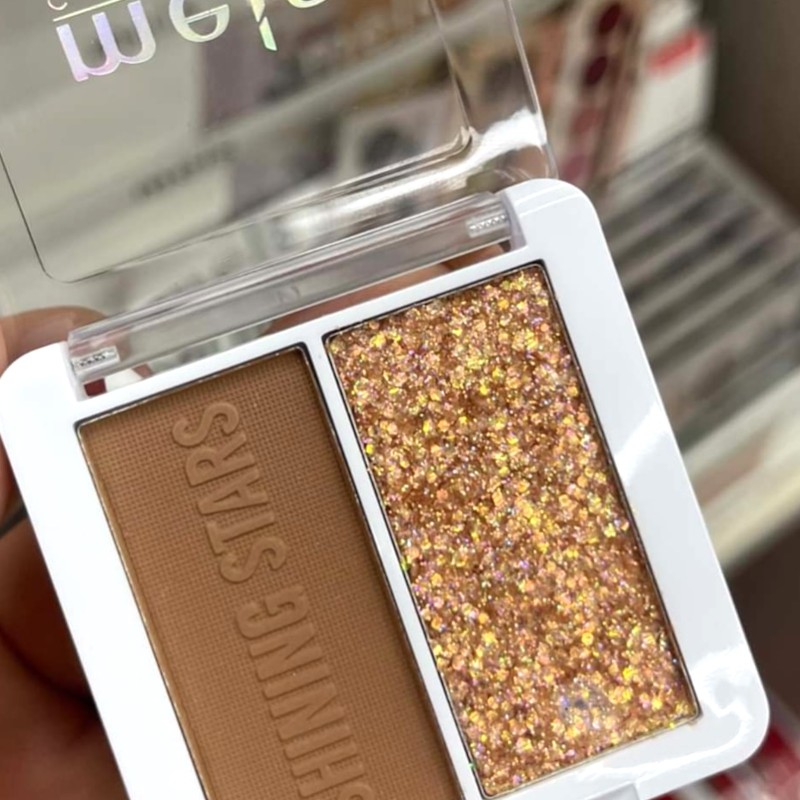 Pasta Cień Bronzer z Rozświetlaczem i Brokatem