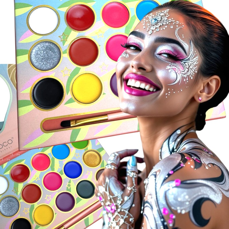 Paletka Farb do Twarzy i Ciała Body Art 15 Kolorów