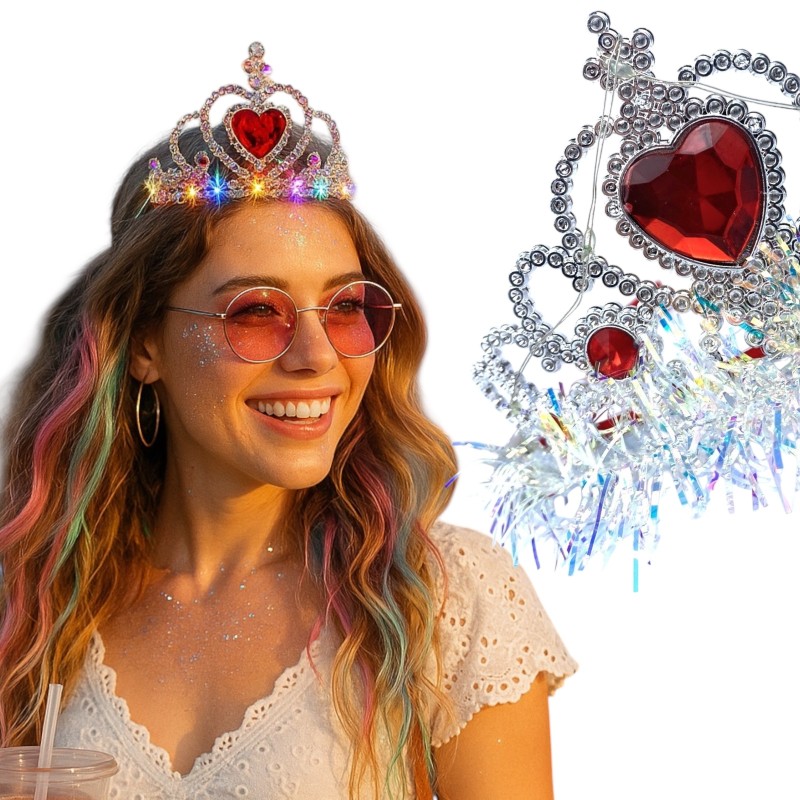 Korona Diadem Tiara LED na Festiwale i Eventy
