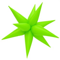 Balon gwiazda 19cali Neon Fluo zielona