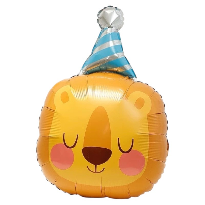 Balon foliowy Lew 76x49 cm satynowy
