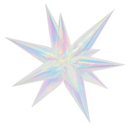 Balon gwiazda 19cali Neon Holo