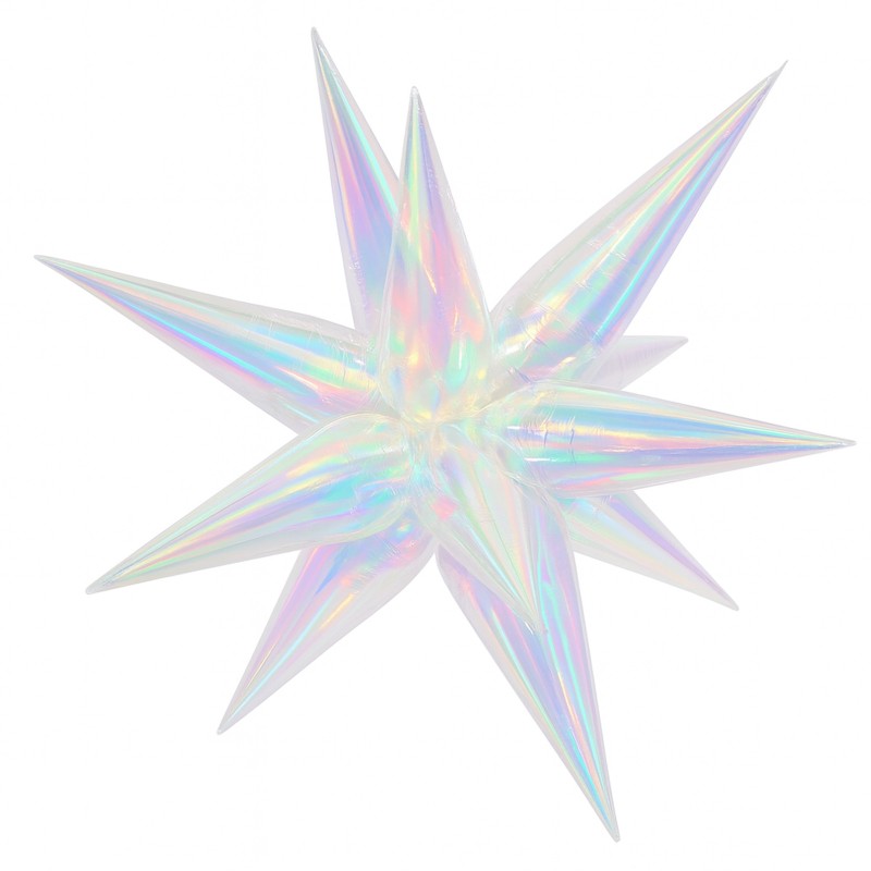 Balon gwiazda 19cali Neon Holo