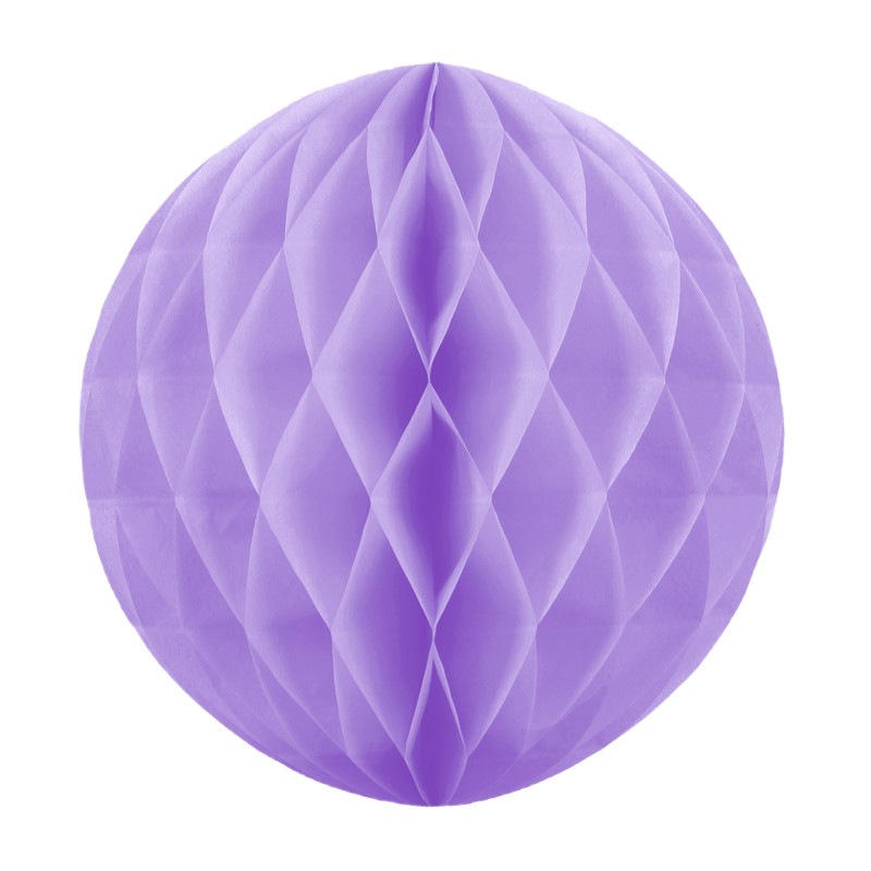 Honeycomb bibułowy fioletowy 20 cm dekoracja
