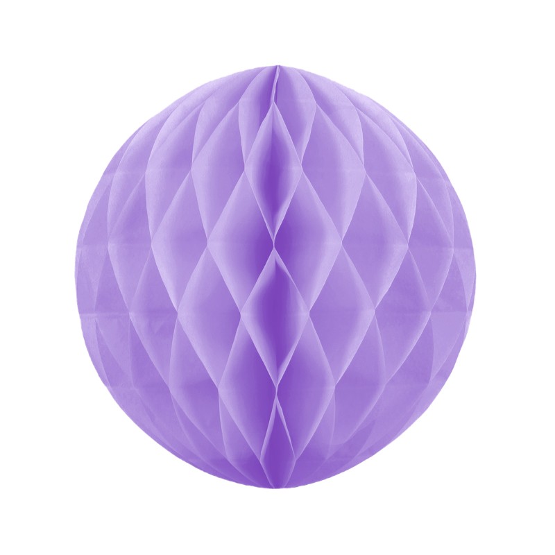 Honeycomb bibułowy fioletowy 10 cm