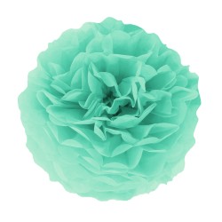 Pompon Bibułowy Turkusowy 25 cm