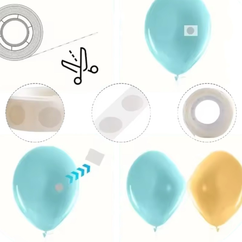 TAŚMA Dwustronne KROPKI klejące KLEJ DO BALONÓW