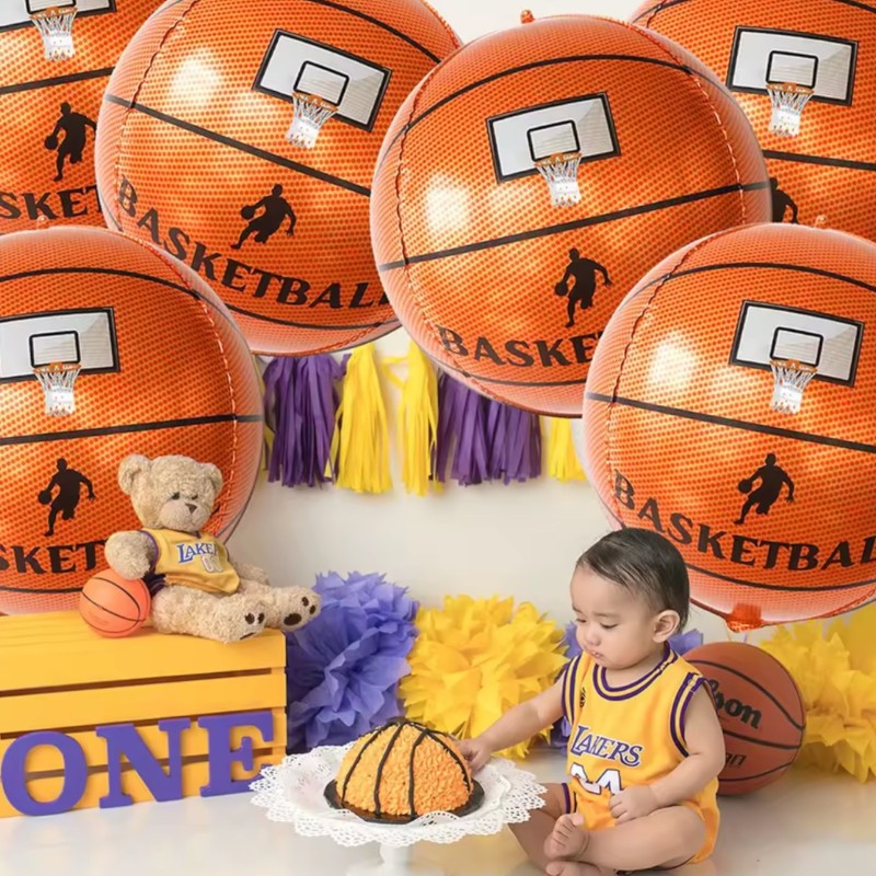 Balon foliowy piłka koszykówka 45 cm