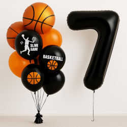 Zestaw balonów urodzinowych Koszykówka Piłka Sportowe urodziny