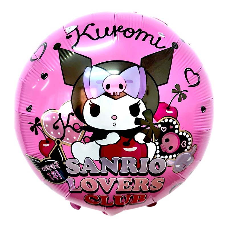 Balon foliowy Kuromi różowy 45cm