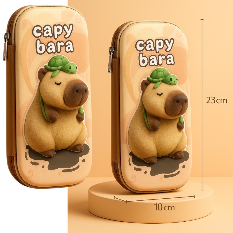 Piórnik 3D z Kapibarą dla Dzieci